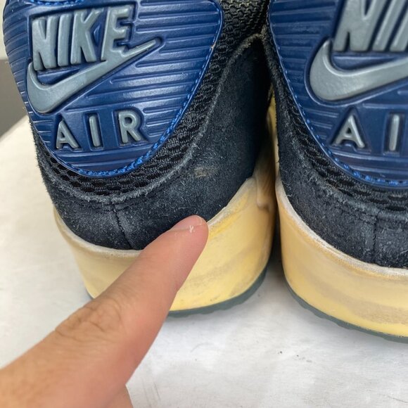 Size 10.5 Men's Nike Air Max 90 Essential Blue Marine 537384041,Comfort - Picture 8 of 16